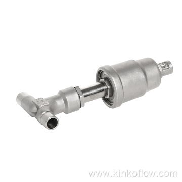 CF8 Stainless steel welded pneumatic Angle seat valve